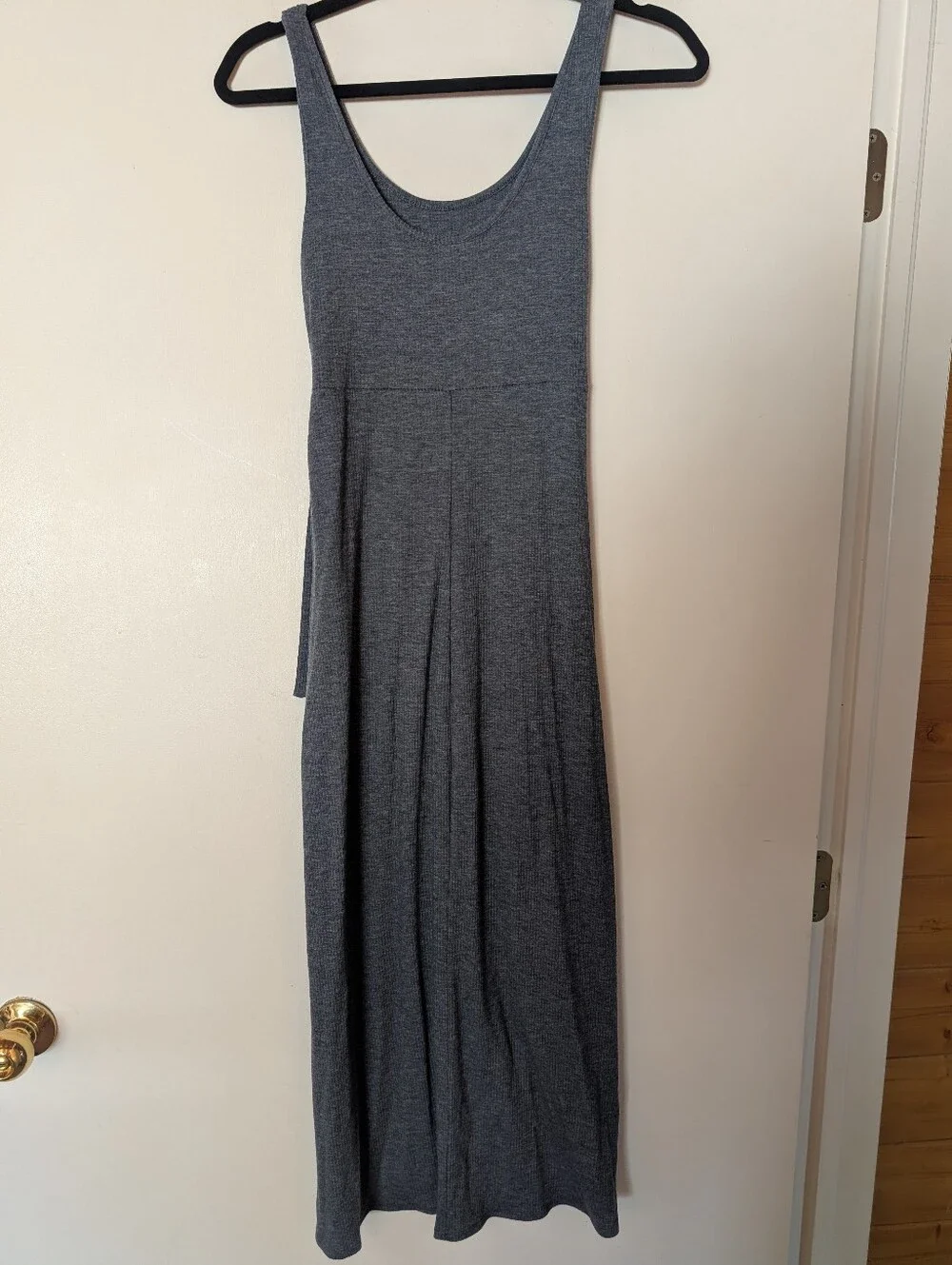 nine britton Navy Sleeveless Maxi Dress with Side Tie